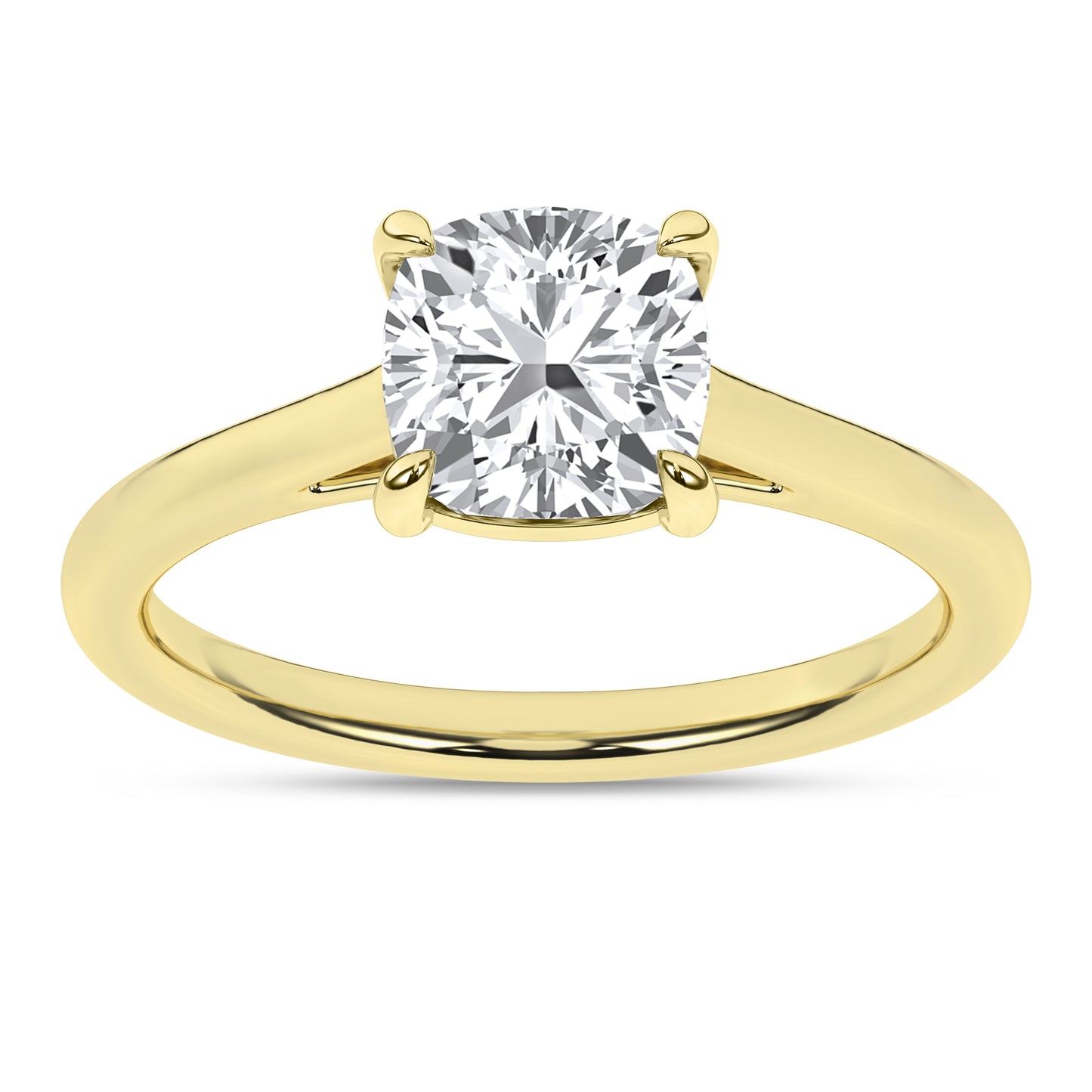 Lab Grown Diamond Cushion Engagement Ring