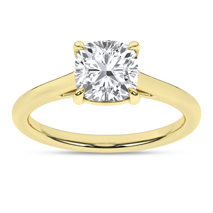 Lab Grown Diamond Cushion Engagement Ring