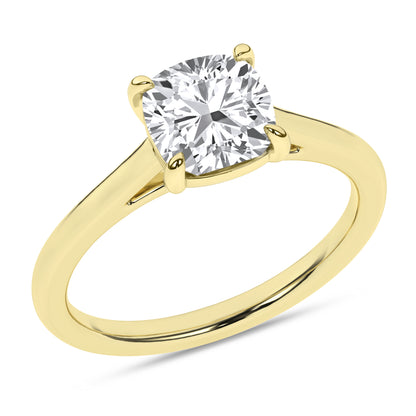 Lab Grown Diamond Cushion Engagement Ring