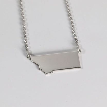 Montana State Engravable Necklace