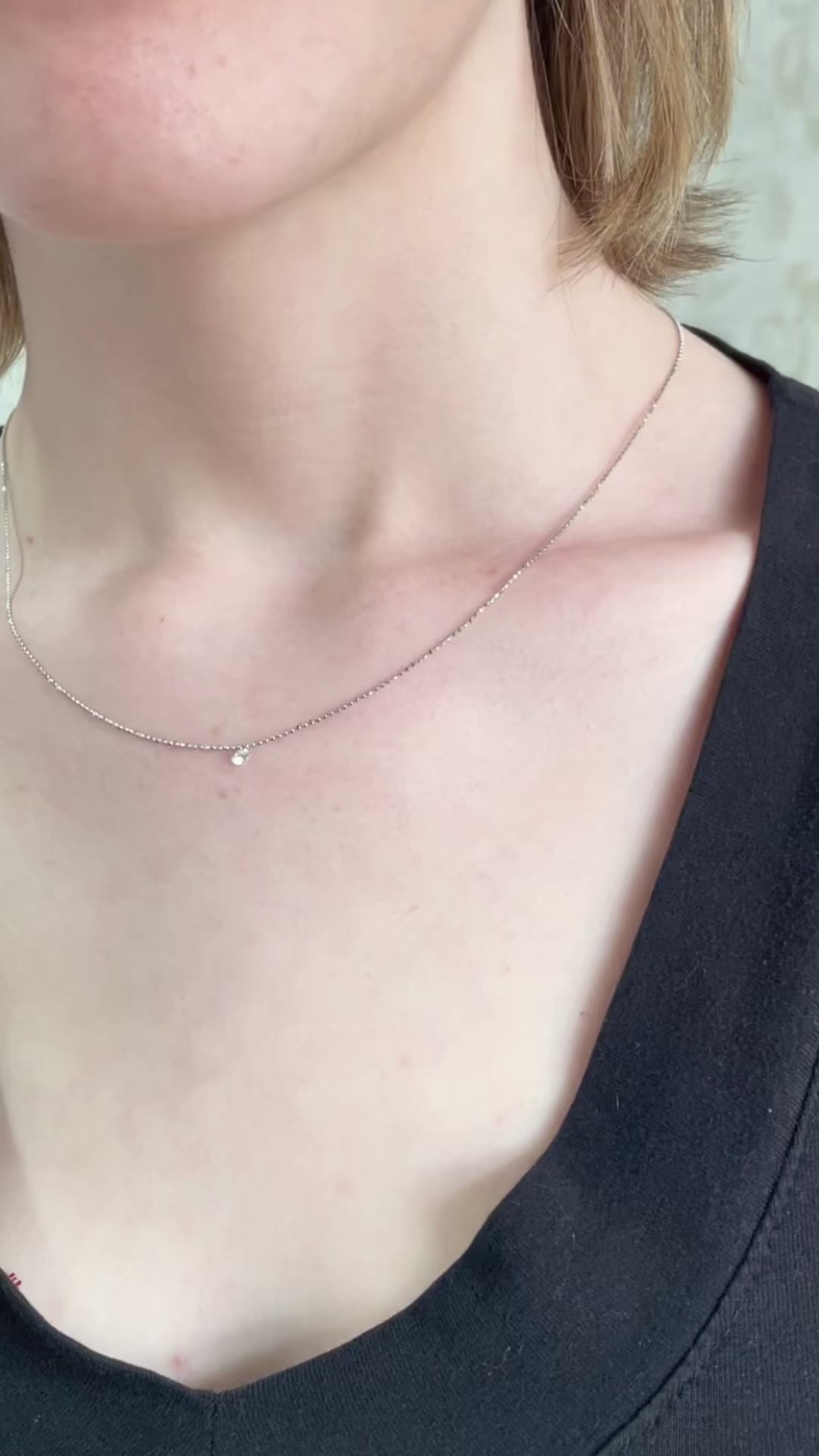 Dashing Diamonds Solitaire Necklace