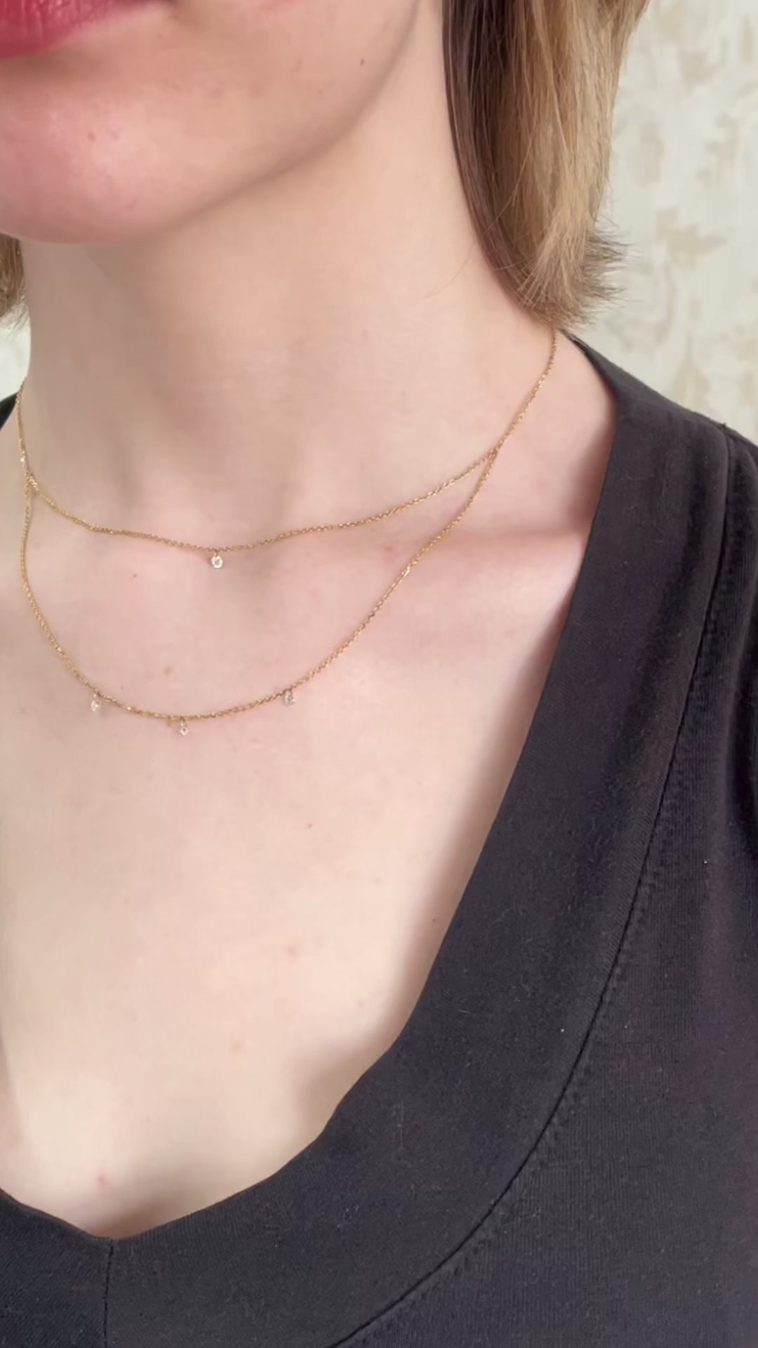 Dashing Diamonds Double Layer Necklace Preorder