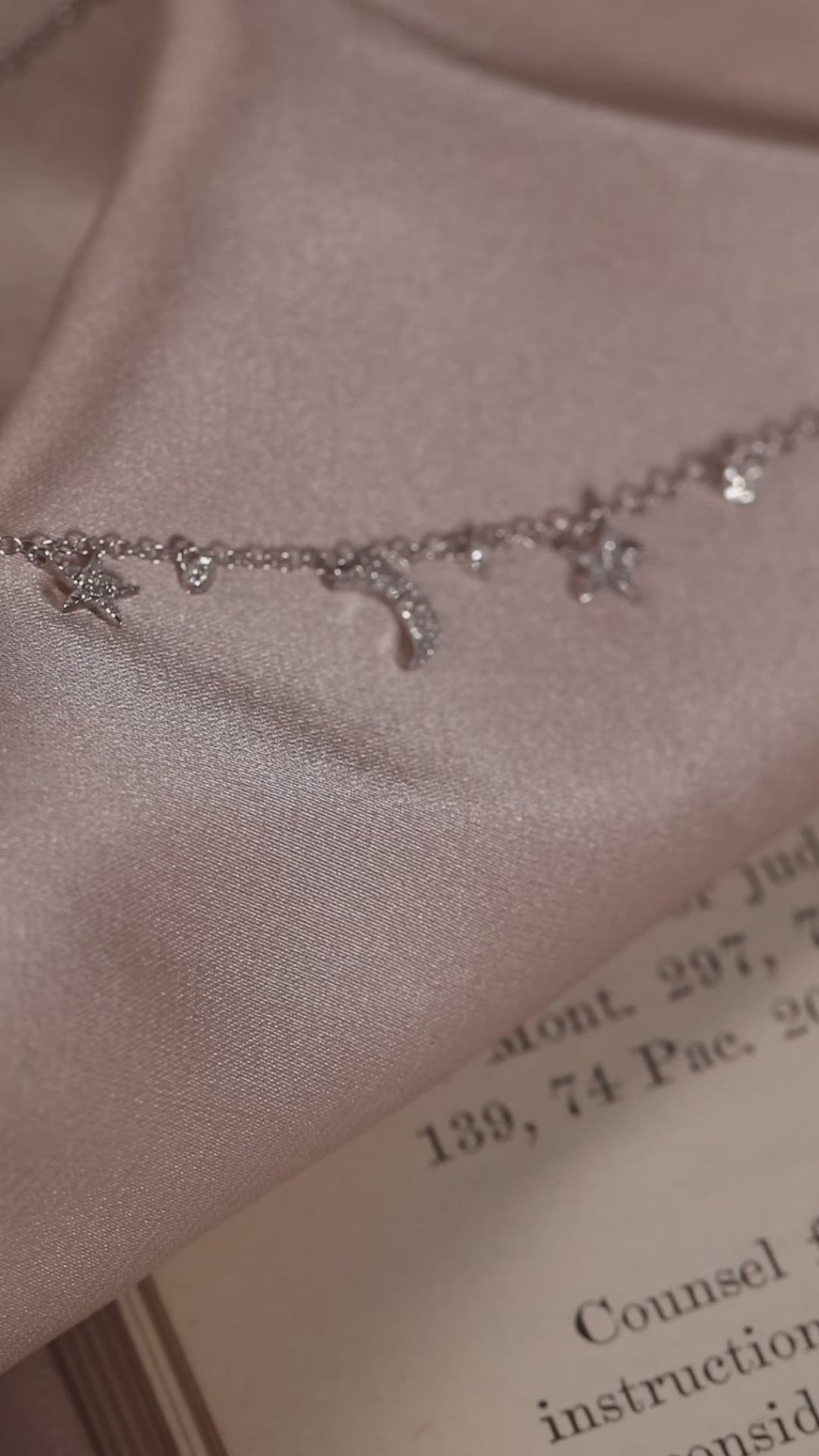 Moon & Stars Dashing Diamond Necklace Preorder