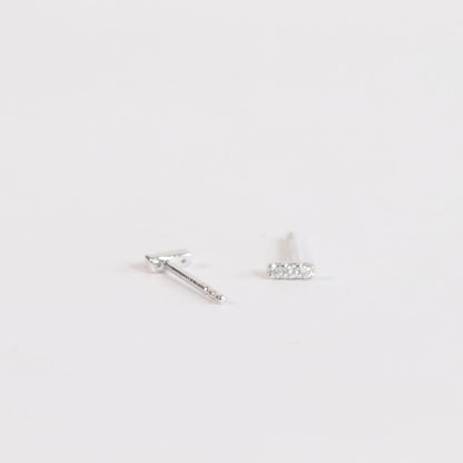 Petite Lab Grown Diamond Bar Studs