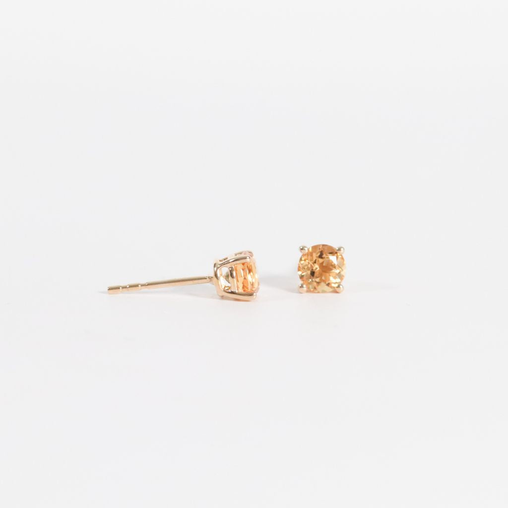 Citrine Stud Earring