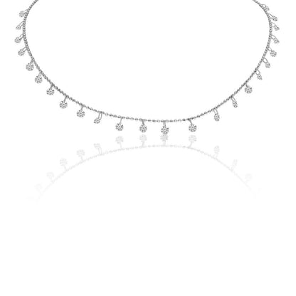 Dashing Diamonds Single Row Necklace