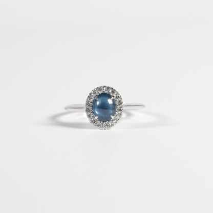 'Lune' Yogo Sapphire Ring - KE Design