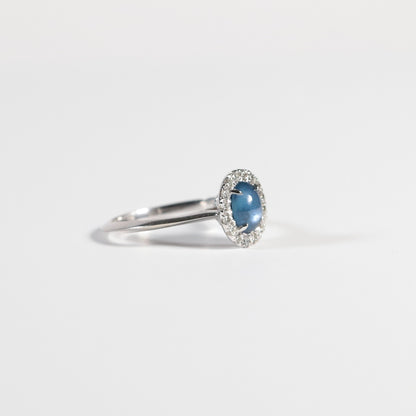 'Lune' Yogo Sapphire Ring - KE Design