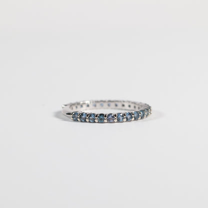 Yogo Sapphire Almost Eternity Band - SPFJ Custom