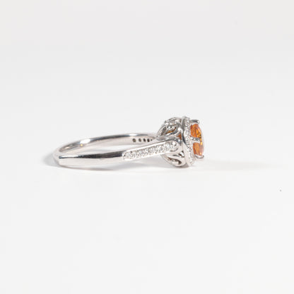 Orange Montana Sapphire Ring