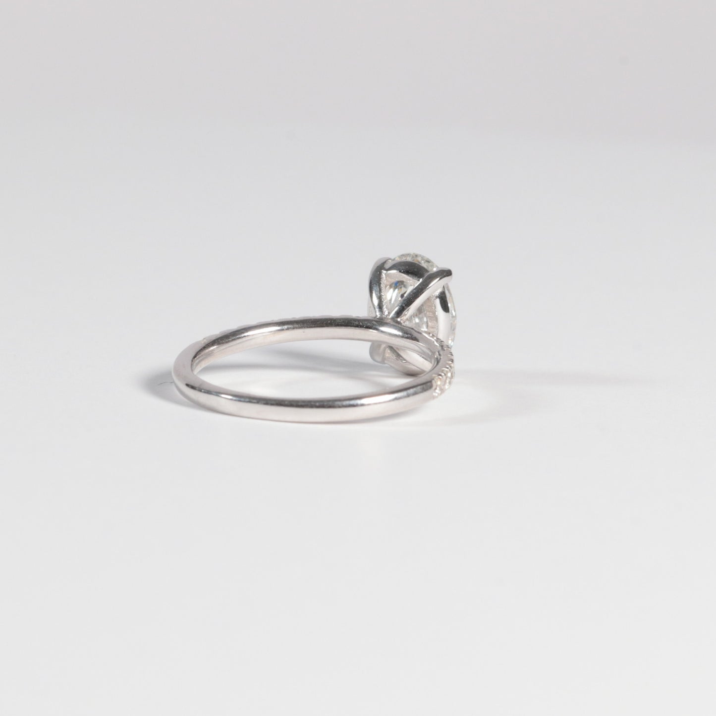 1.70 Oval Solitaire with Accented Band