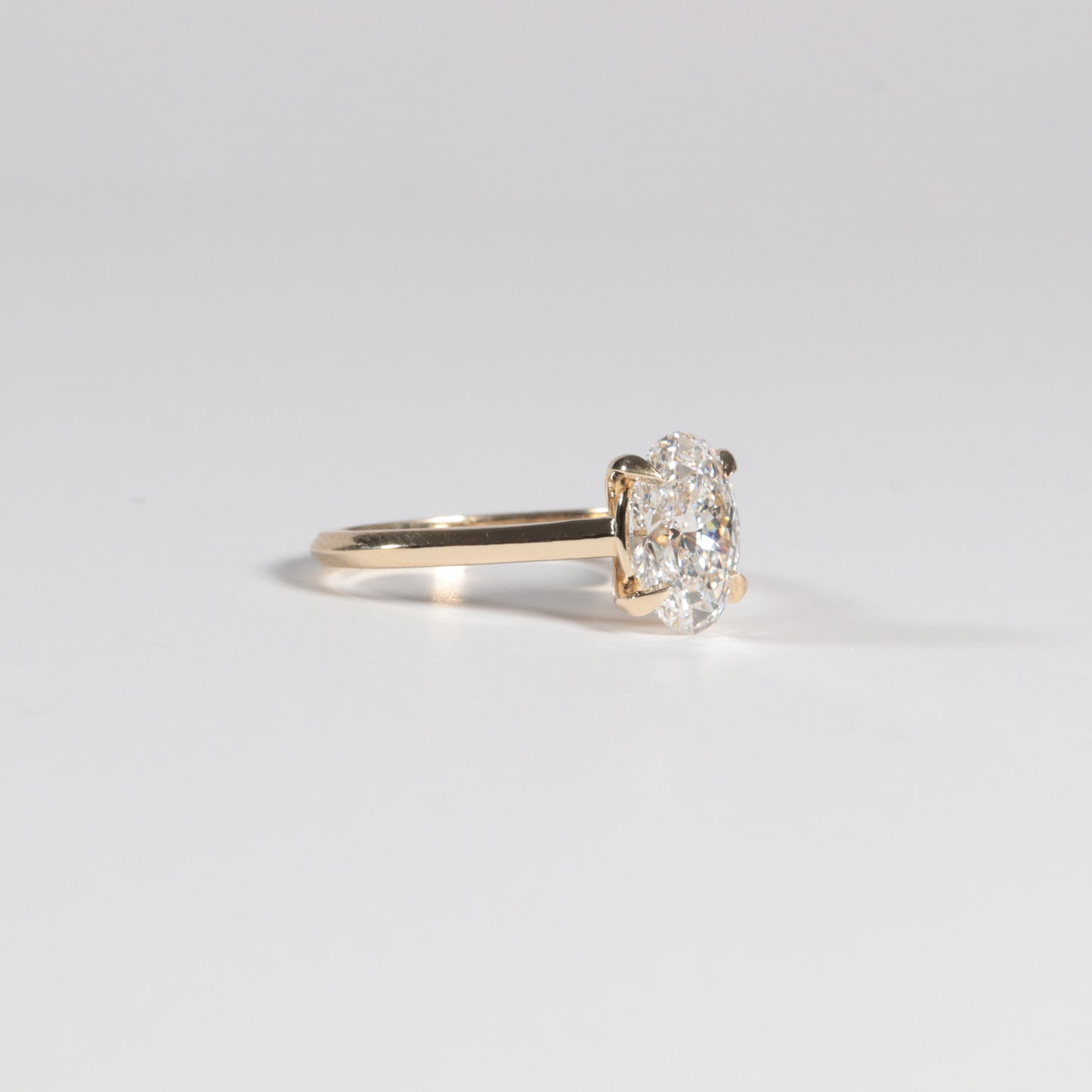 'Wren' Signature Solitaire - Lab Grown Oval