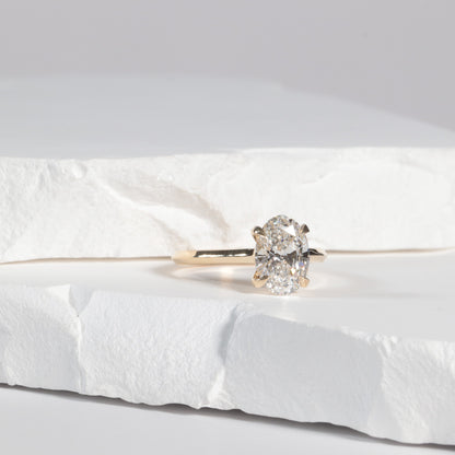 'Wren' Signature Solitaire - Lab Grown Oval