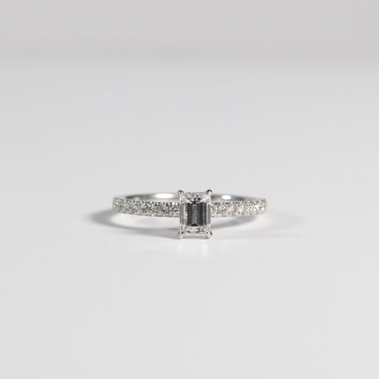'Chloe' Ring- 0.60 Emerald