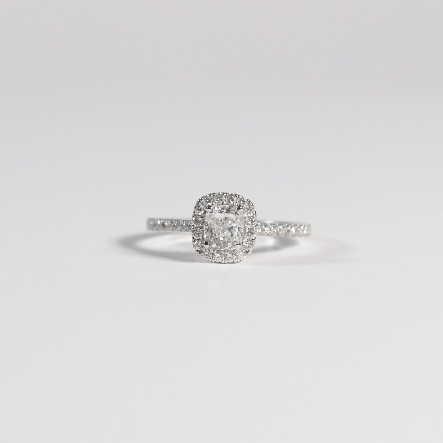 0.70 Cushion Halo Ring