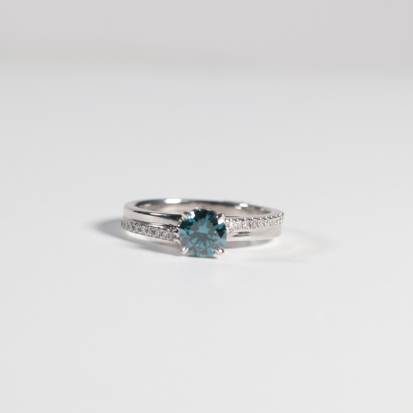 'Jolene' Blue Diamond Ring