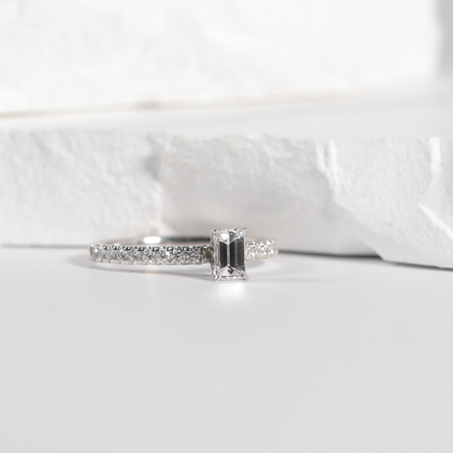 'Chloe' Ring- 0.42 Emerald