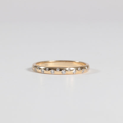 Scattered Inlay Diamond Band