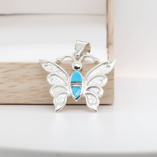 Inlay Butterfly Pendant