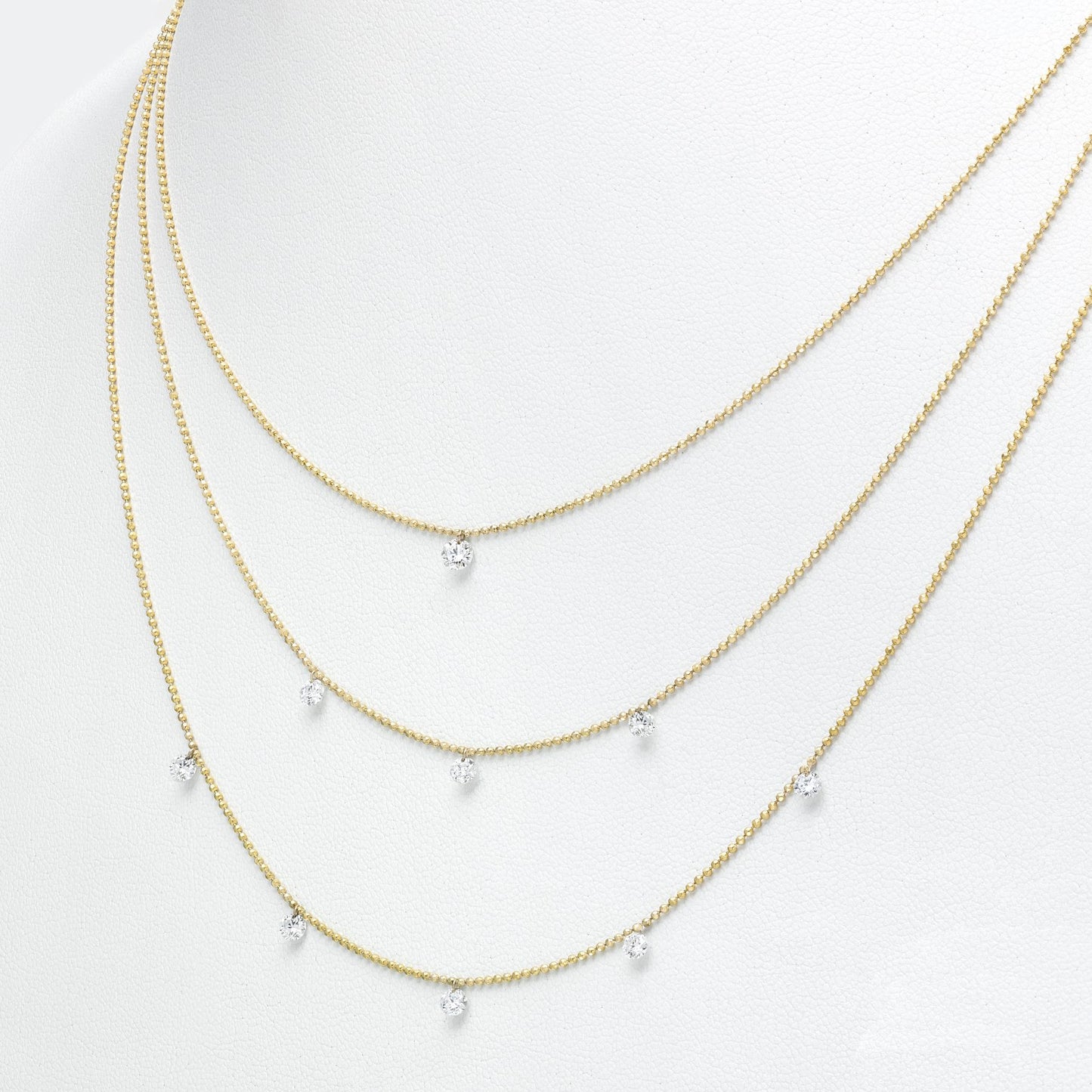 Dashing Diamonds Triple Layer Necklace