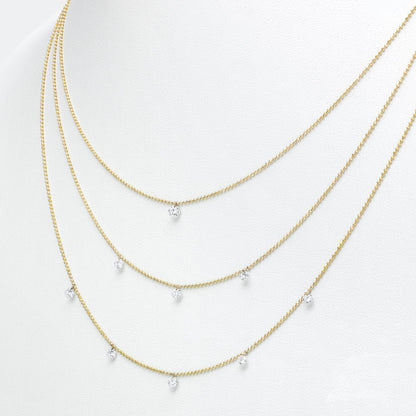 Dashing Diamonds Triple Layer Necklace