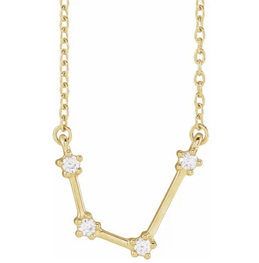 Aquarius Diamond Constellation Necklace