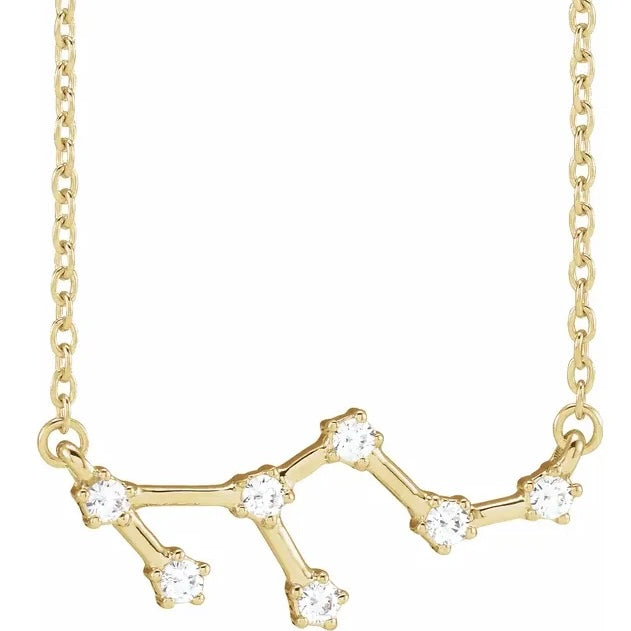 Leo Diamond Constellation Necklace