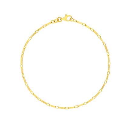 Flat Link Chain Bracelet - PREORDER