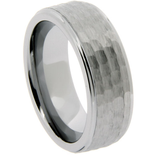 Hammered Tungsten Band